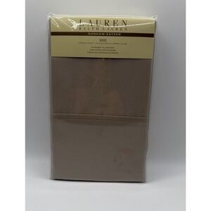 Lauren Ralph Lauren Dunham Sateen 300TC 100% Cotton Standard Pillowcases Taupe
